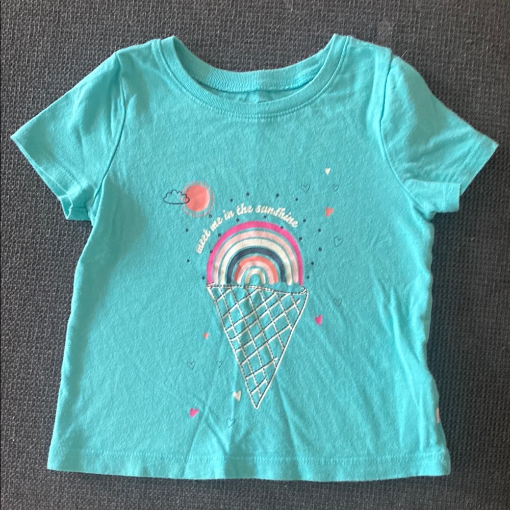 GAP Blue Tank Top with Playful Jellyfish Graphic